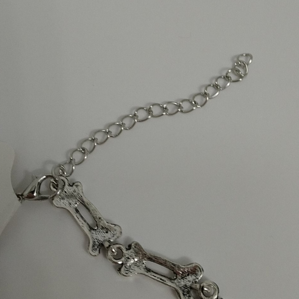 New 3D Skeleton Pirate Bone Dangle Necklace - Picture 5 of 8